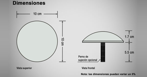 Botón reductor de velocidad de aluminio