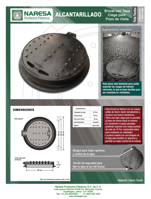 Curb and gully with blind cover manhole