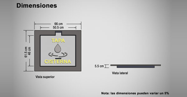 Marco y tapa para cisterna