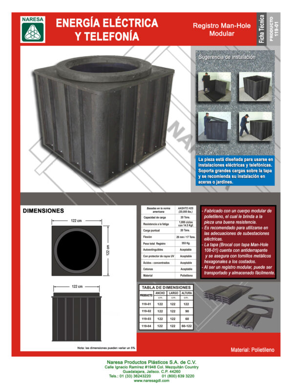 Registro Man-Hole modular