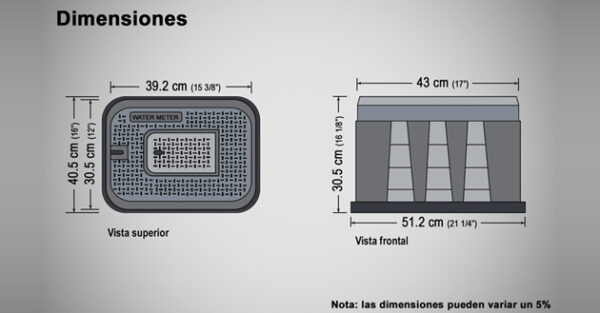 Meter register 12×17