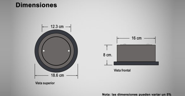 Register and cover for water meter 10×8