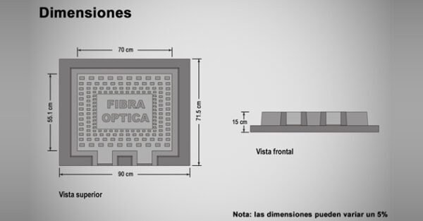 Fiber optic cover and frame