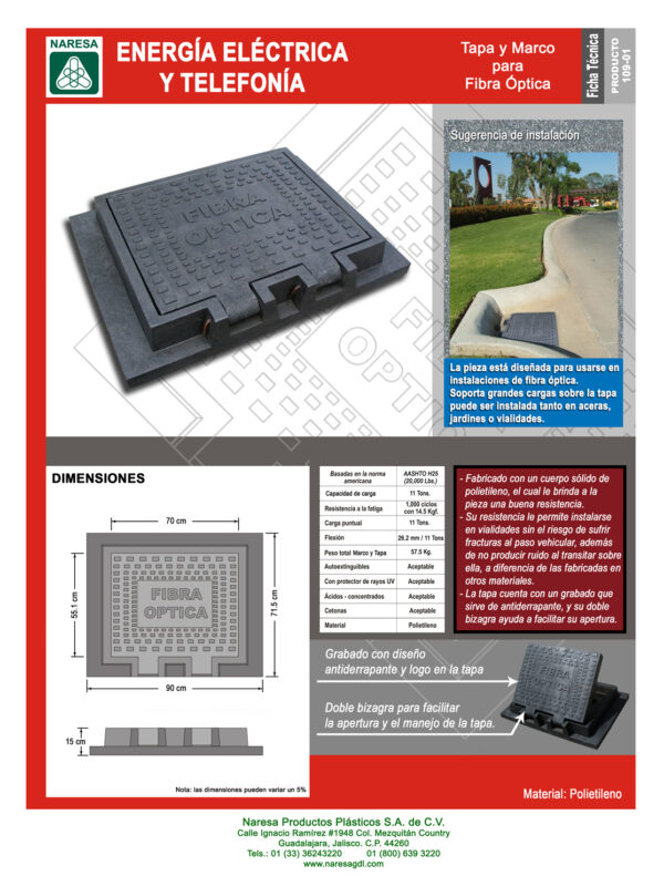 Fiber optic cover and frame