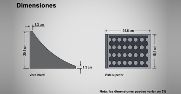 Tope cuña para camión o remolque