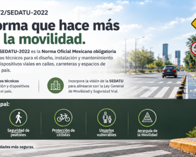 Incumplimiento de las Normas Oficiales Mexicanas (NOM-034-SCT2/SEDATU-2022 y NOM-086-SCT2-2023)