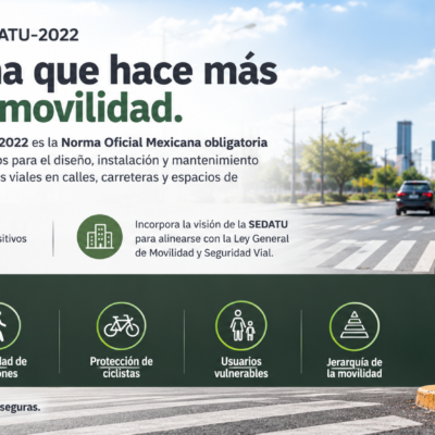 Incumplimiento de las Normas Oficiales Mexicanas (NOM-034-SCT2/SEDATU-2022 y NOM-086-SCT2-2023)